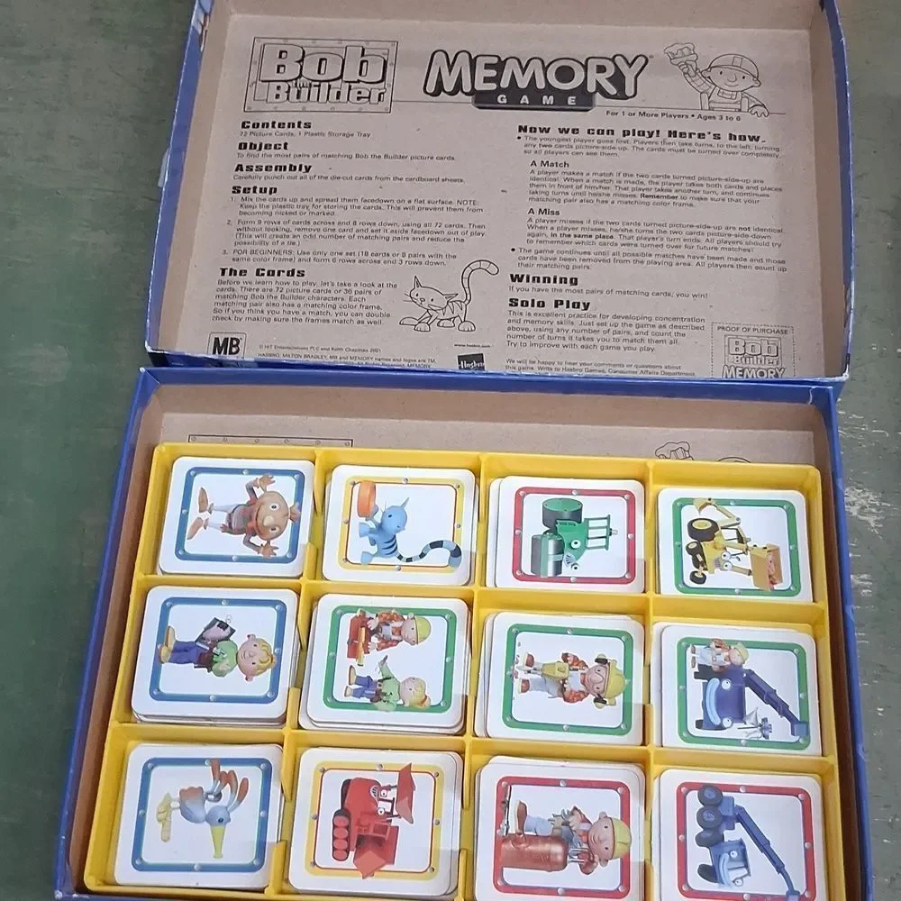 Candy Land Bingo game and‎ Bob the Builder Memory Game